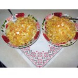 Макароны в луковом соусе