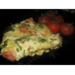 Омлет с лавашом и сулугуни