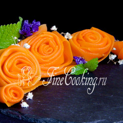 Розы из моркови