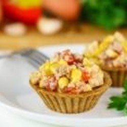 Тарталетки с печенью трески (3 рецепта с фото)