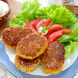 Котлеты из кабачков с кукурузными хлопьями — рецепт с фото