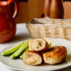 Куриные котлеты с грибами и сыром на Вкусном Блоге