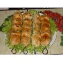 Кебабы из помидоров и сулугуни