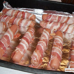 Povar-Gon  (Метаморфозы): Сосиски в беконе