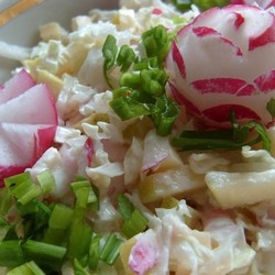 салат с сыром и пекинкой