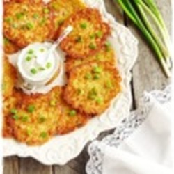 Пшенные оладьи со сладким перцем