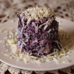 Очень вкусный салат из красной капусты - рецепт с фото