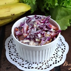 Салат с красной капустой и сыром - пошаговый рецепт с фото