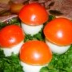 Яйца фаршированные "Грибная полянка" - пошаговый рецепт с фото на Повар.ру