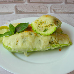 Фаршированные кабачки кус-кусом