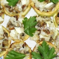 Рецепт кабачковых колечек с грибной начинкой,блюдо | Готовим вкусно и по-домашнему