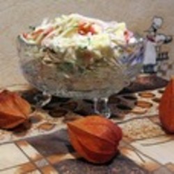 Салат "Женский" с сыром сулугуни