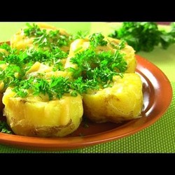 КАРТОШКА  фаршированная перепелиными яйцами РЕЦЕПТ В ДУХОВКЕ