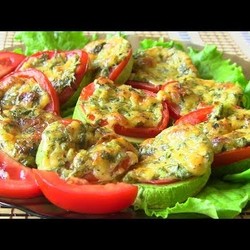 КАБАЧКИ  запеченные с ПОМИДОРАМИ И СЫРОМ рецепты от VIKKAvideo-простые рецепты