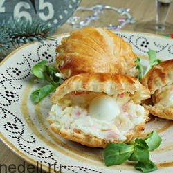 Закуска «Ракушки с жемчужиной»