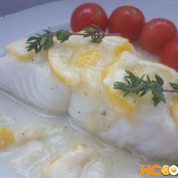 Зубатка под нежным соусом