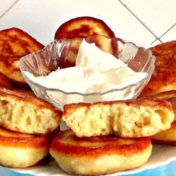 Оладьи на нагретом кефире