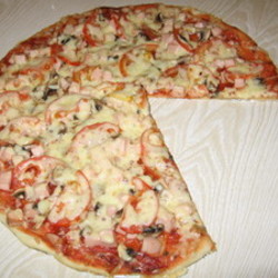 Пицца с шампиньонами