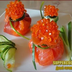 Мешочки из семги