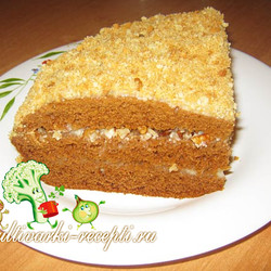 Медовик из жидкого теста