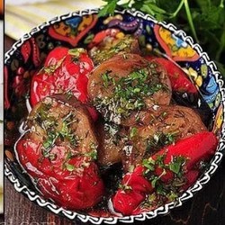 Перец и баклажаны 