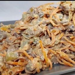 Салат из печени