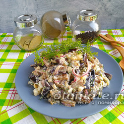 Шикарный салат из баклажанов - удивите себя и своих гостей загадочным вкусом