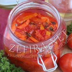 Лечо из болгарского перца, помидоров и моркови