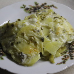 Картофельный эскалоп с грибами (гратен) - рецепт с фото пошагово