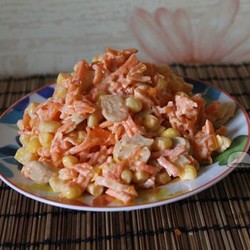 Пошаговый рецепт: салат с грибами без мяса