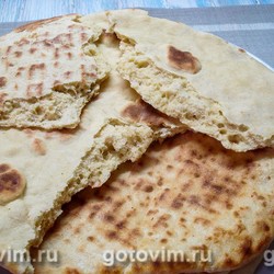 Лепешки на кефире (вместо хлеба). Рецепт с фото