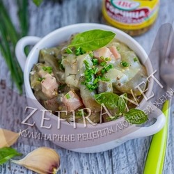 Стручковая фасоль в горчичном соусе с чесноком