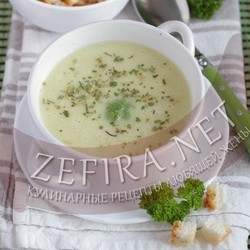 Крем суп из кабачков с сыром