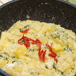 Каурма из картофеля: омлет по-грузински