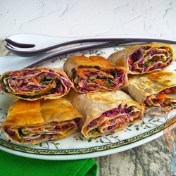 Лаваш с овощами. Аппетитная закуска из овощей в лаваше: рецепт