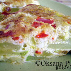 Омлет с кабачками. Рецепт с фото