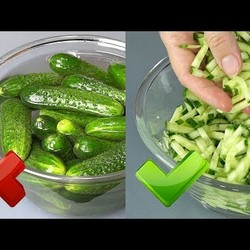 Огурцы  малосольные и салаты