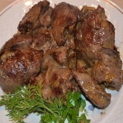 Печень жареная