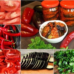 Аджика с баклажанами