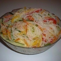 Салат Фунчоза с овощами