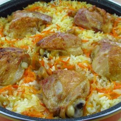 Рис с курицей в духовке