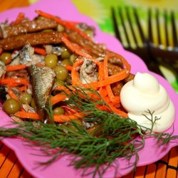 Салаты со шпротами: пошаговые рецепты с фото и видео