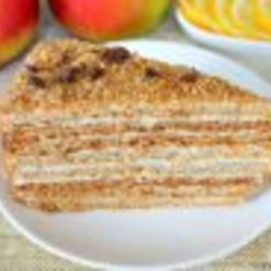 Медовик со сливками - пошаговый рецепт с фото на Повар.ру