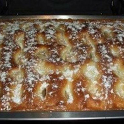 Пирог с яблоками, как пирожное