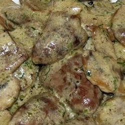 Куриные сердца в горчично-сырном соусе. Рецепт