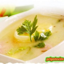 Польский белый борщ «Журек» в мультиварке