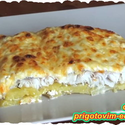 Рыба запеченная в духовке с картофелем
