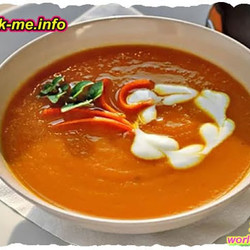 Морковный крем-суп на молоке