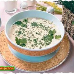 Суп с творогом и Щавелем -рецепт приготовления