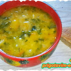 Куриный суп с чечевицей и цветной капустой